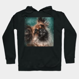 Painting of an Adorable Pekingese Dog Hoodie